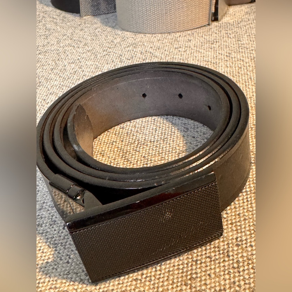 Men's Black Leather Belt